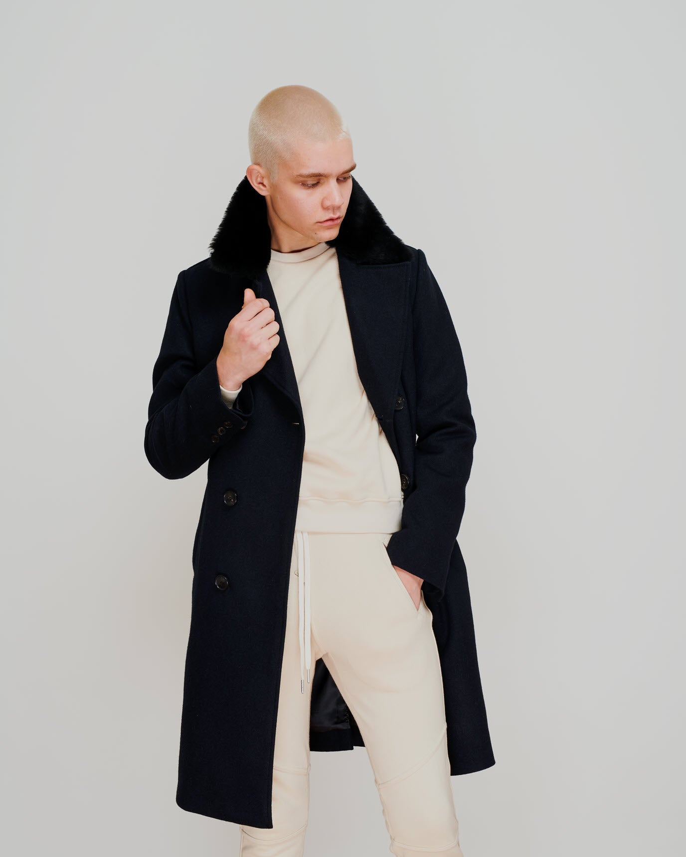 Double-Breasted Coat - Falcon Garments